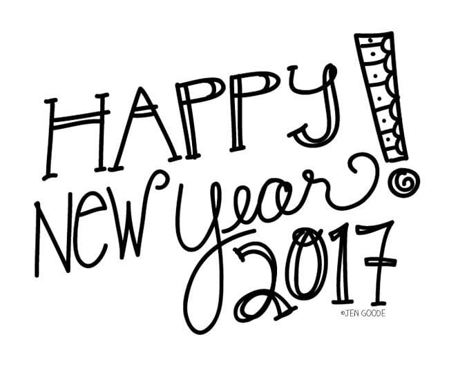 Happy New Year from Jen Goode