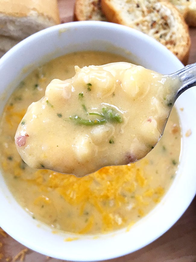 Idahoan Steakhouse soup spoonful