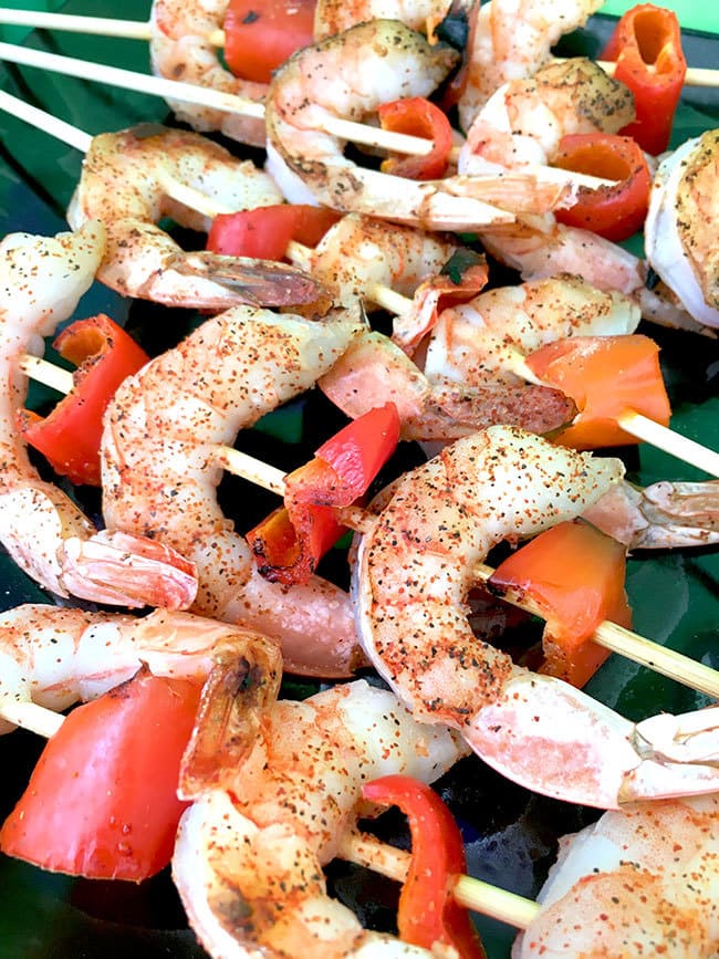 Make grilled shrimp skewers for a party