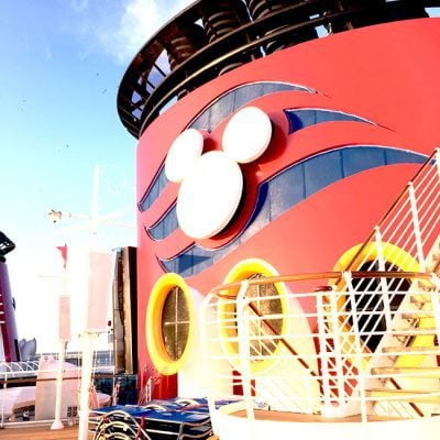 View from deck 10 on Disney Wonder