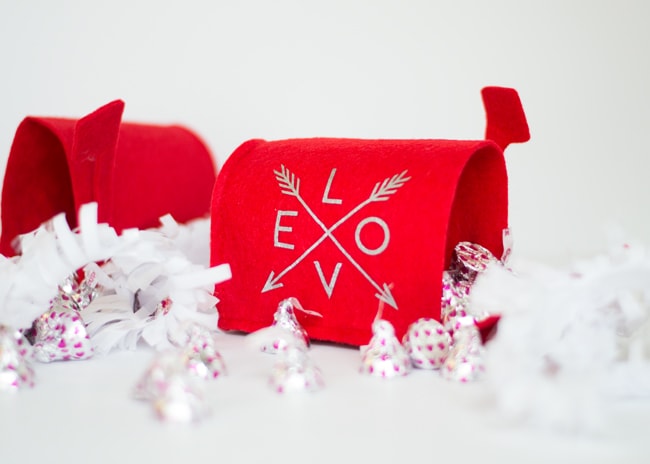 Make a cute mini mail box with your Cricut for Valentines from See Lindsay