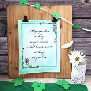 Irish Blessing Art Print