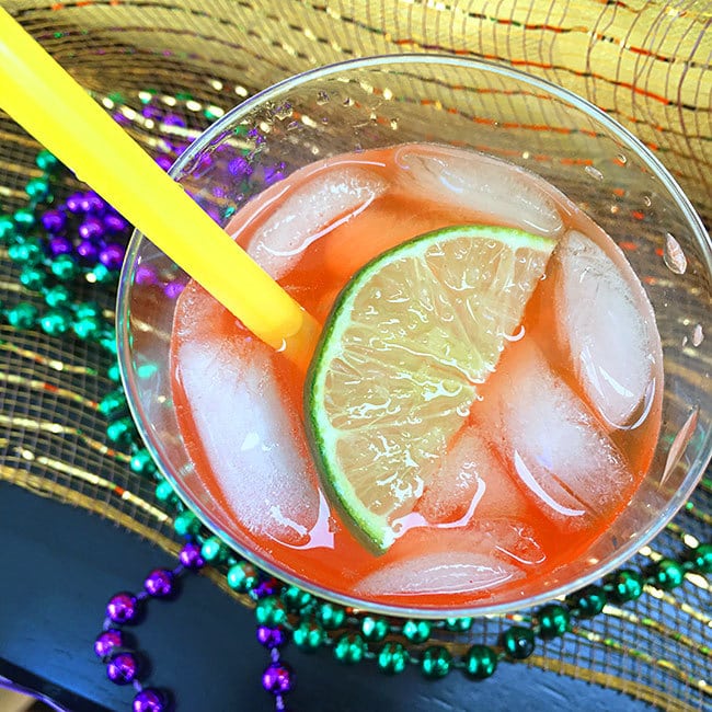 Add a lime to your Hurricane mocktails for extra fun