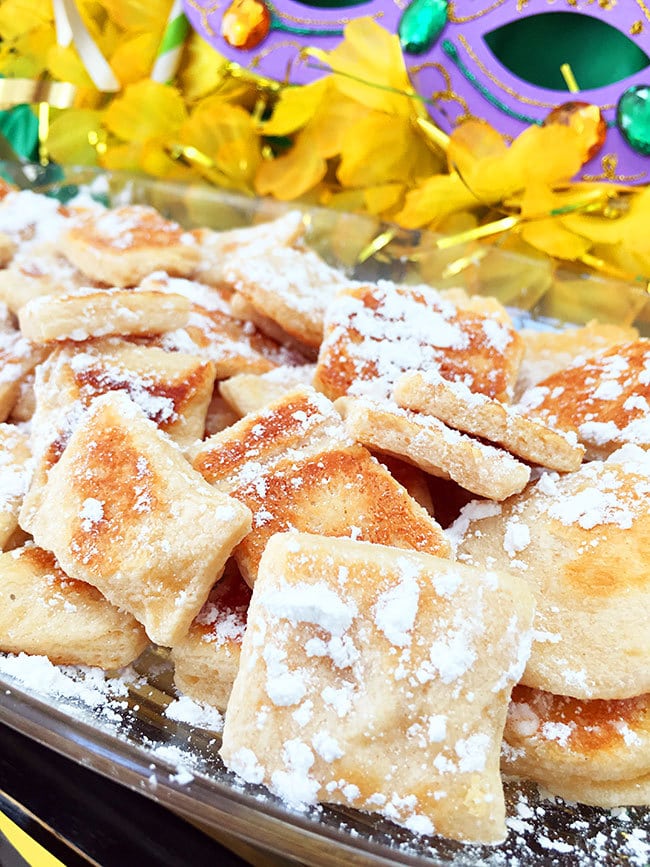 Beignet Bites - yummy treat for your Mardi Gras Party
