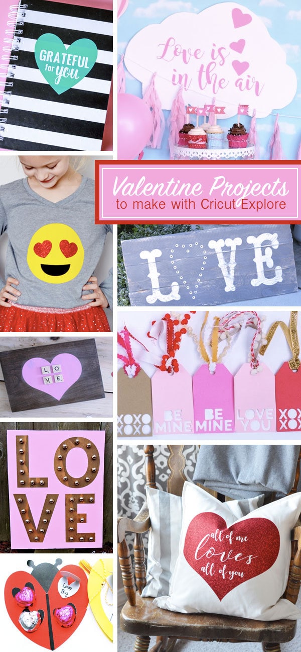 Big List of Cricut Valentine Projects - 100 Directions