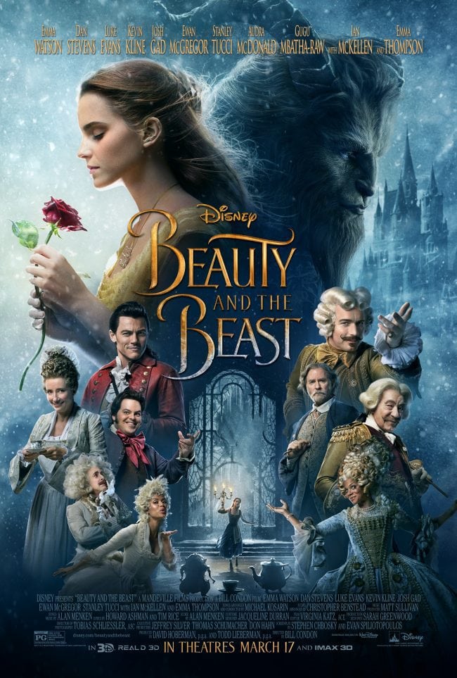 Beauty and the Beast in theaters March 17th, 2017