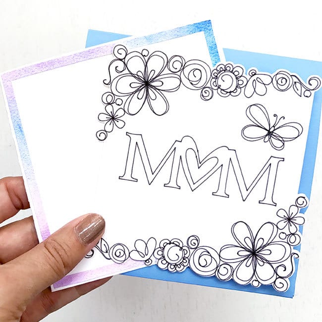 Customize this card with Mom's favorite colors
