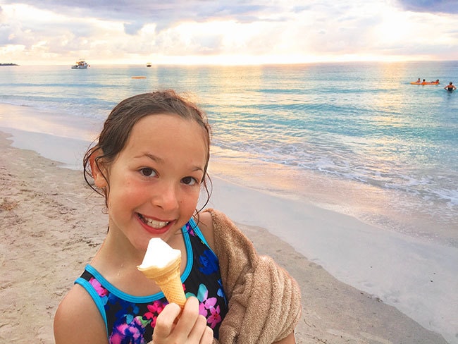 All you can eat ice cream at Beaches Resorts in Negril, Jamaica 