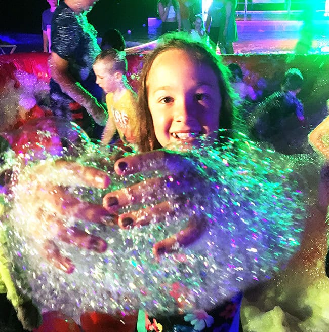 Bubble party on the beach at Beaches Resort in Negril, Jamaica