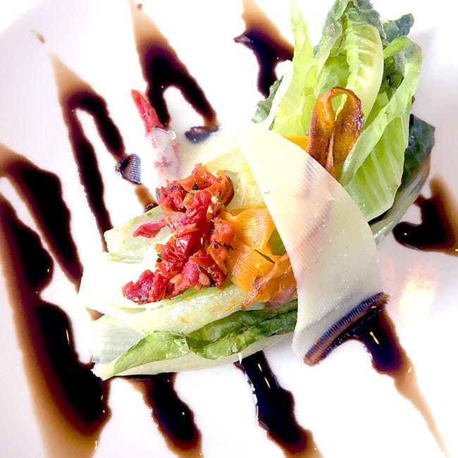 Delicious caesar salad at Beaches Resorts in Negril, Jamaica 