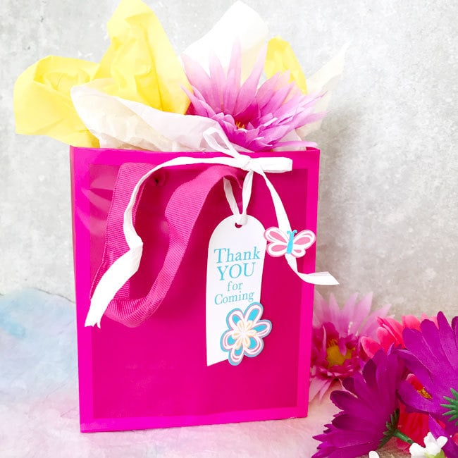 DIY Floral Gift Tag designed by Jen Goode - made with Cricut