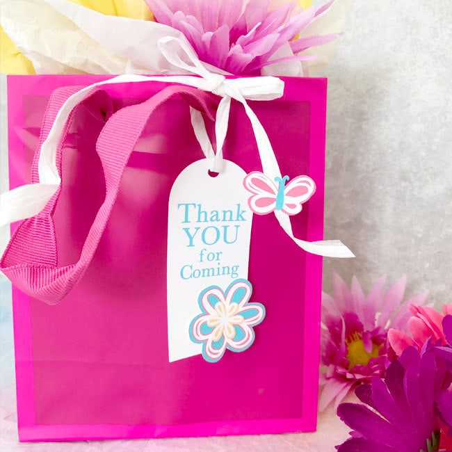 DIY Floral Gift Tag designed by Jen Goode - made with Cricut