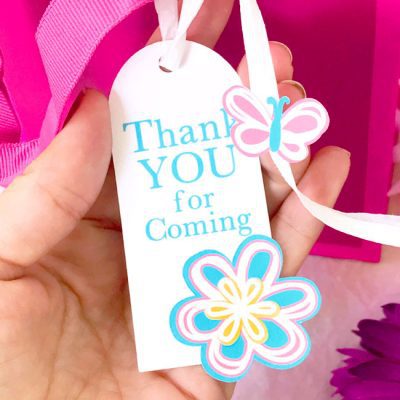 DIY Floral Gift Tag designed by Jen Goode - made with Cricut