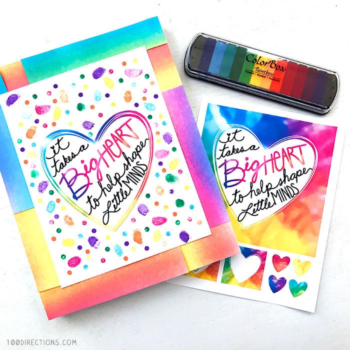 DIY Teacher Appreciation Keepsake art and printable