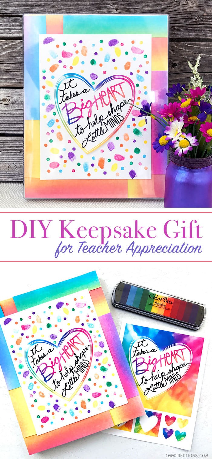 DIY Teacher Appreciation Keepsake art and printable