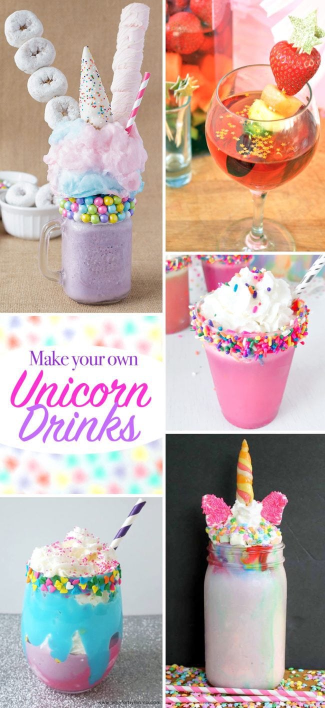 Make your own Unicorn Drinks