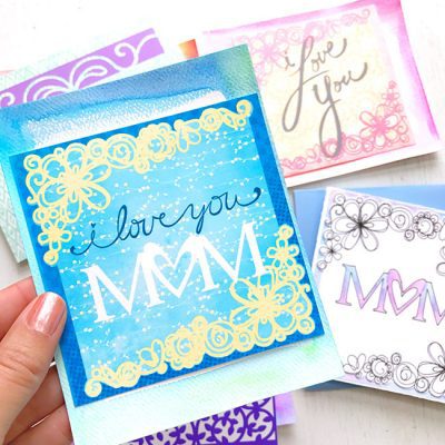 Make custom Mother's Day Cards with Your Cricut