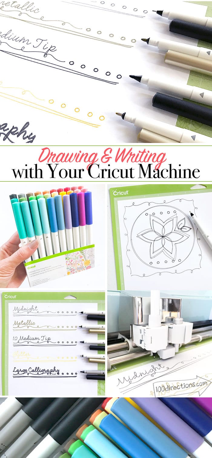 Drawing and Writing with Cricut - Get Started Guide - 12 Directions