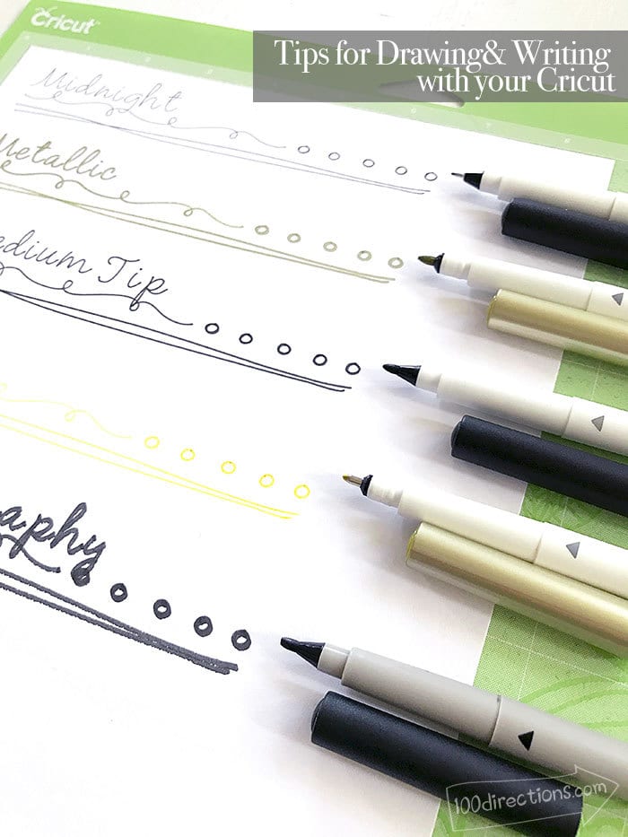 Tips for Drawing and Writing with your Cricut Machine