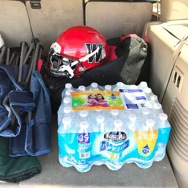 Water in the car
