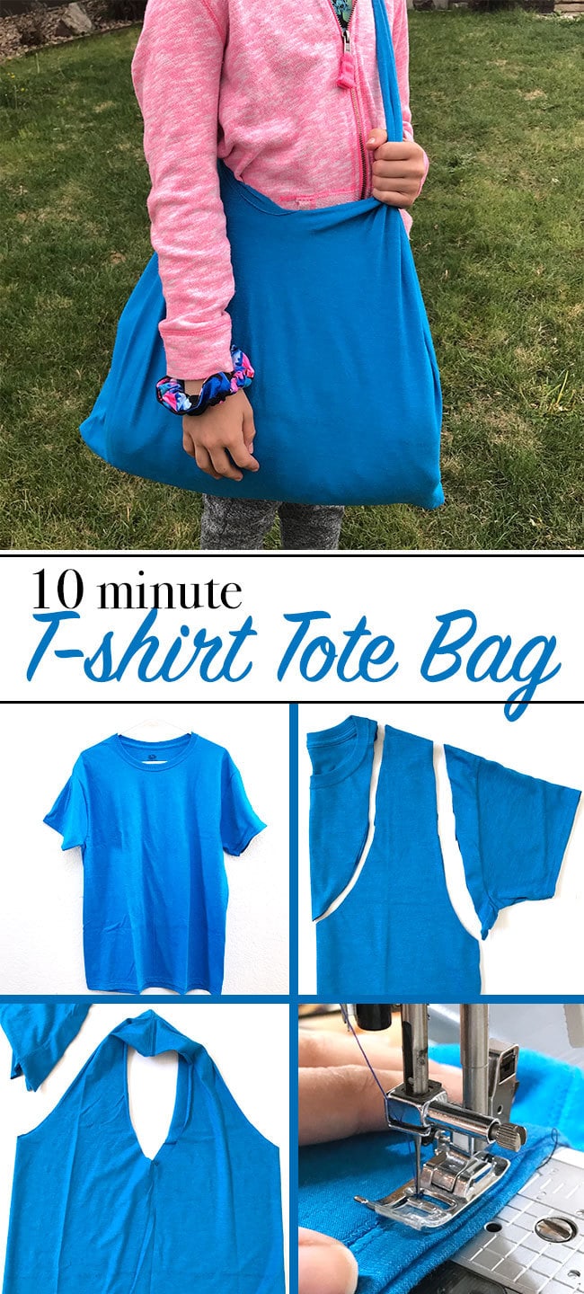 DIY T-shirt tote bag