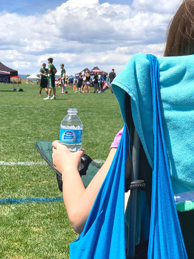Even the spectators need to stay hydrated