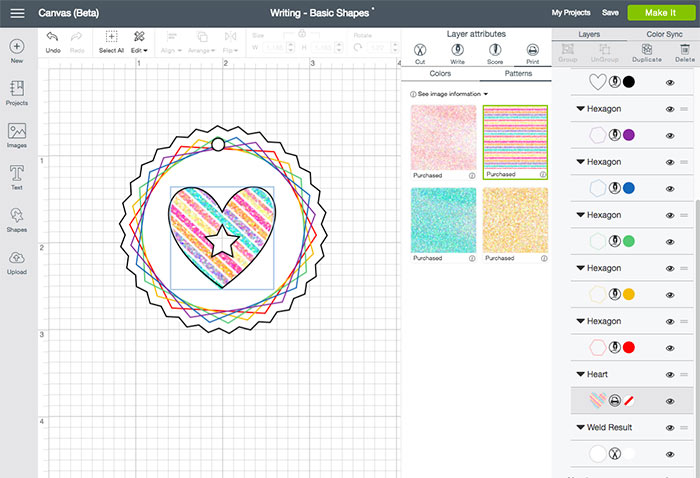 Add patterns to shapes