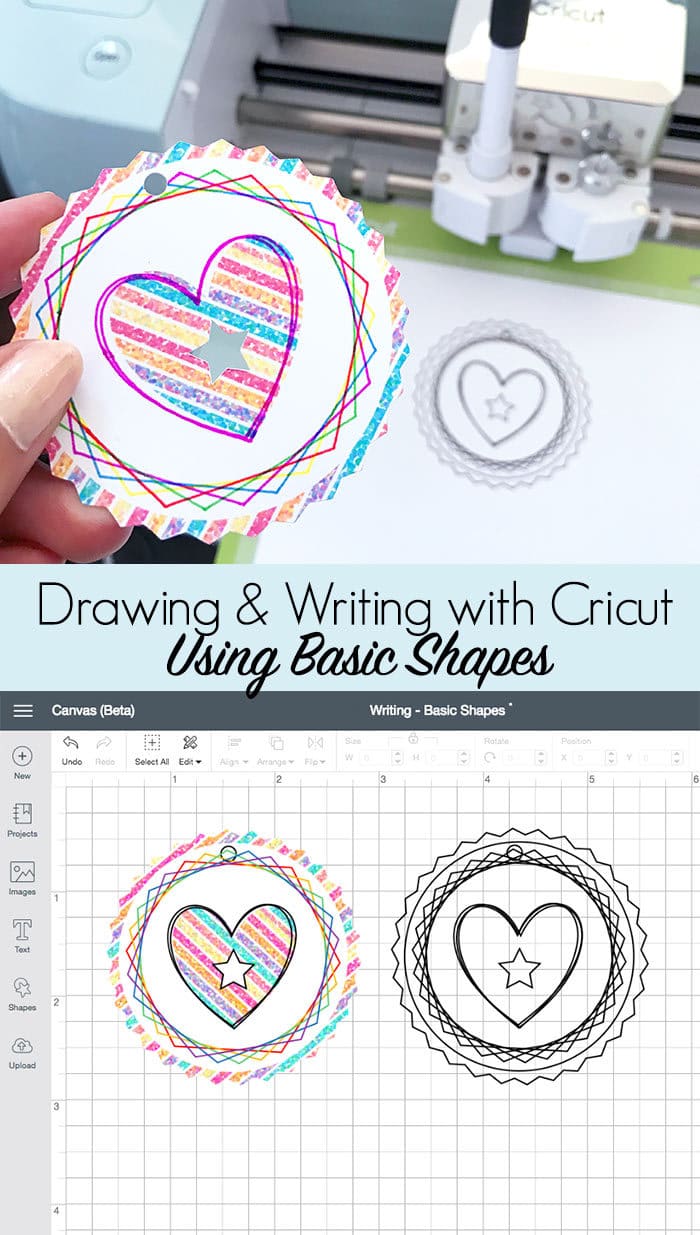Drawing and using Patterns with basic shapes in Cricut Design Space
