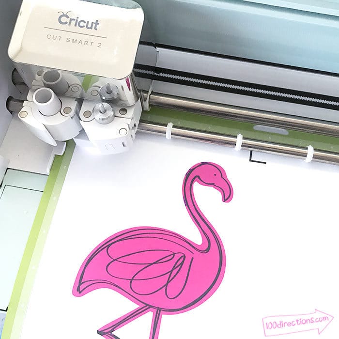 Flamingo Print Then Cut design by Jen Goode