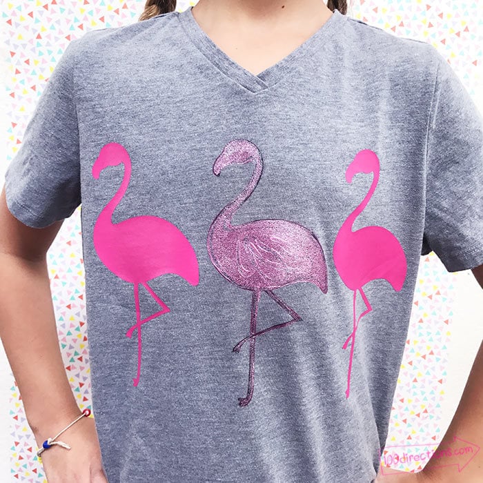 Make your own fun flamingo shirt