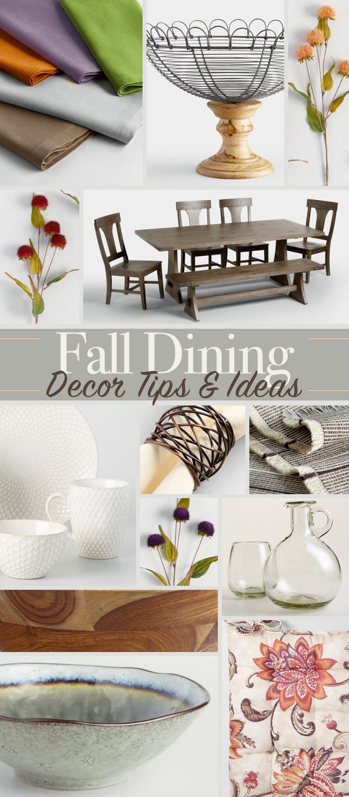 Fall dining decor tips and ideas
