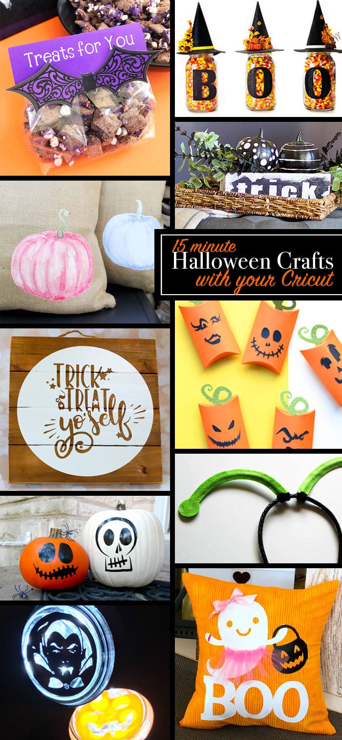 15 minute DIY Halloween Crafts to Make with Your Cricut