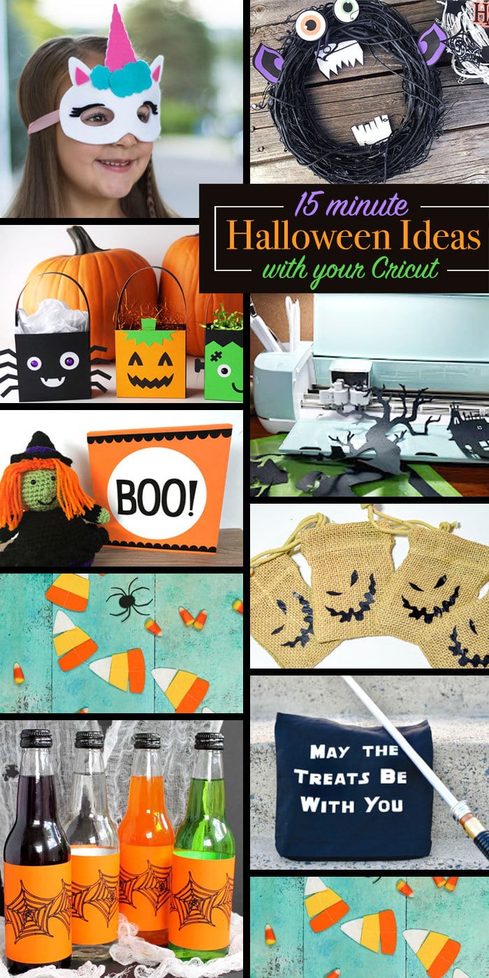 15 minute Halloween Ideas to make with your Cricut