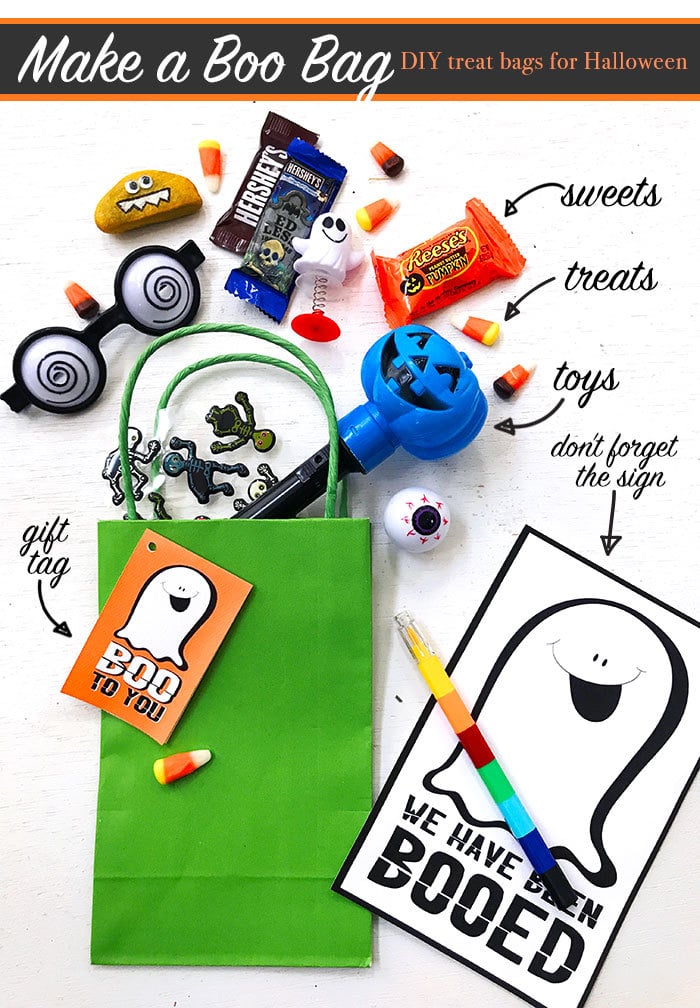 Make a Boo Bag - DIY treat bag for Halloween