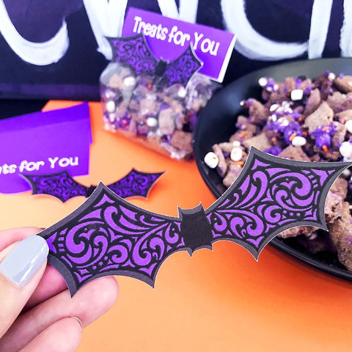 Cut halloween bat design with your Cricut Machine