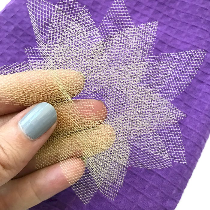 layers of tulle I cut easily with my Cricut Maker