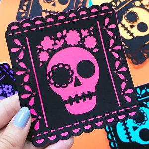 Dia de Muertos Picado Banner SVG by Jen Goode