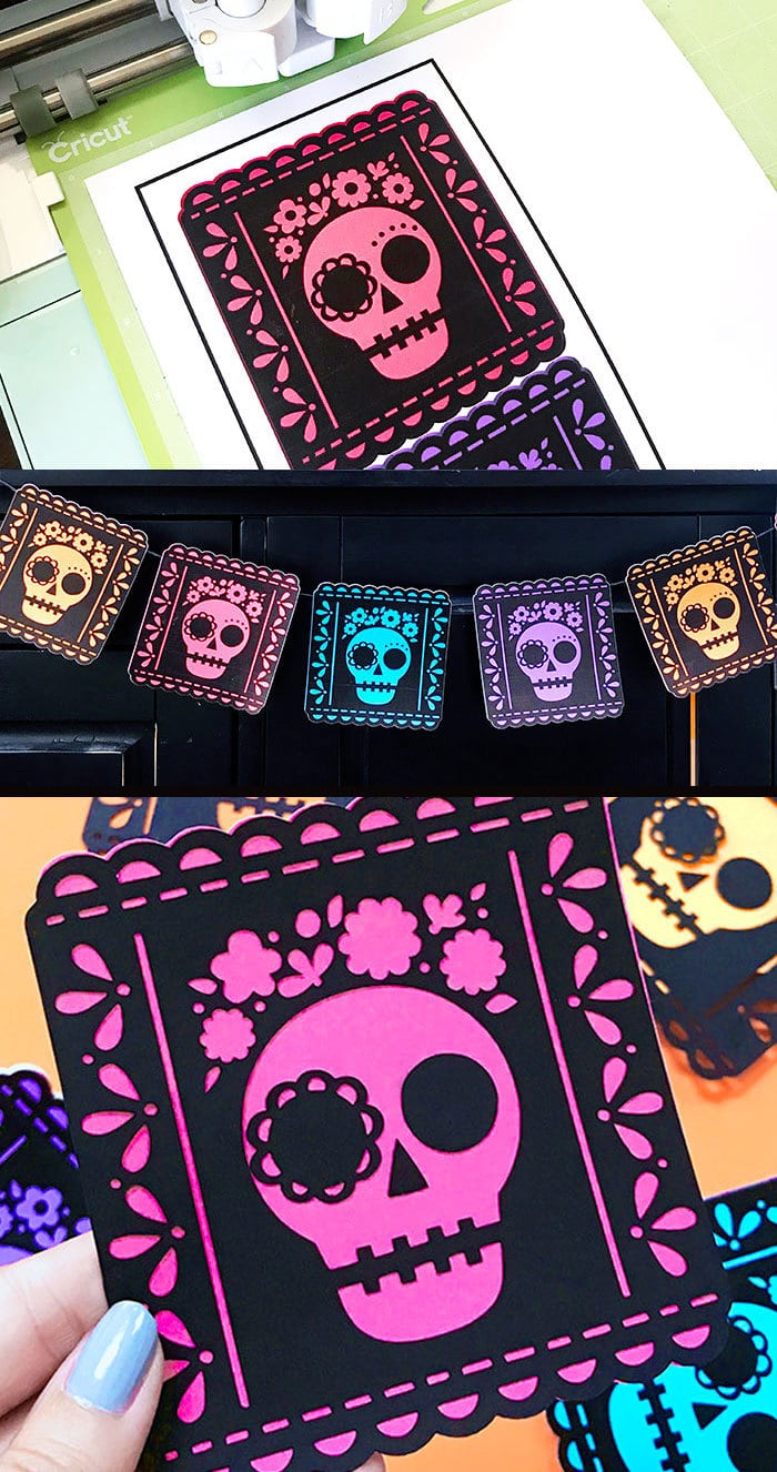 Dia de Muertos decor free cut file by Jen Goode