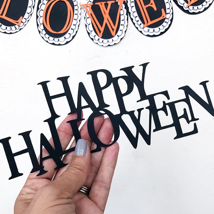 Make your own Happy Halloween Decor with this SVG kit by Jen Goode