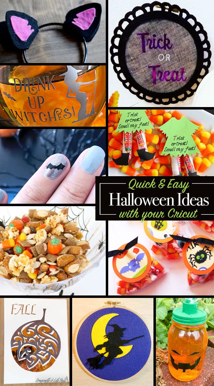 Quick and Easy Halloween Ideas to make with your Cricut Machine