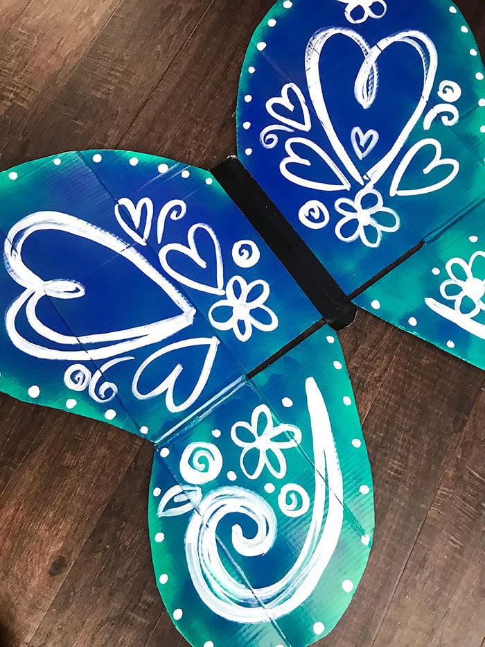 Step 4 to create this butterfly wing design by Jen Goode