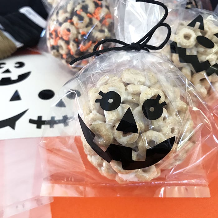 Put treats in decorated bags