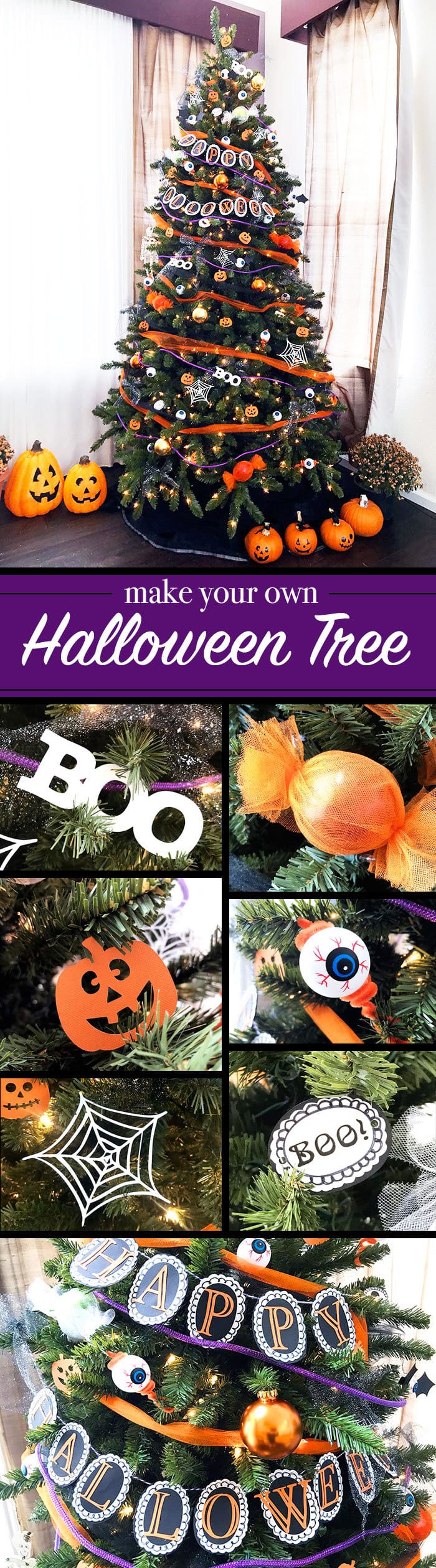 DIY Halloween Tree and Decor - design idea by Jen Goode