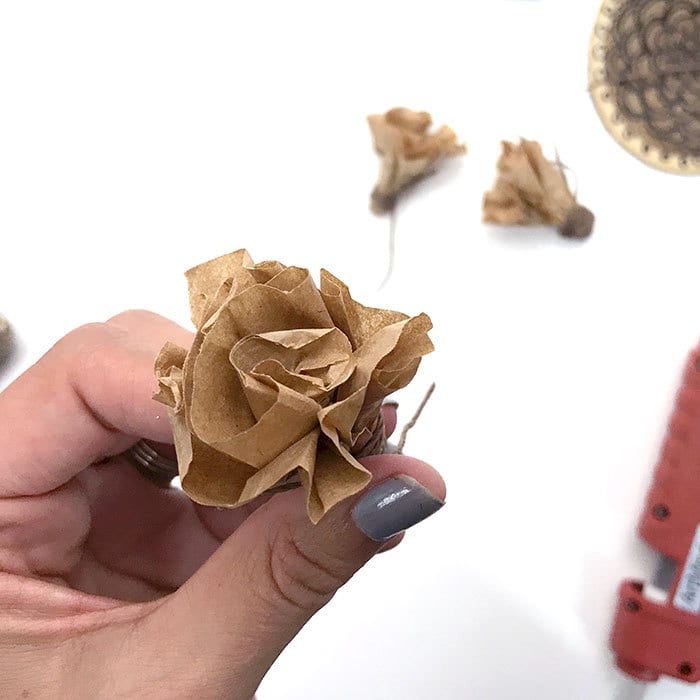 Create paper flowers for your mantel art