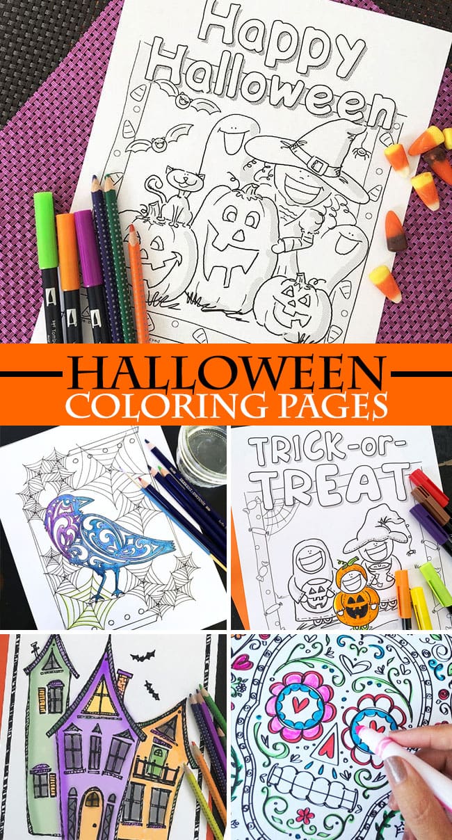 Halloween Coloring Pages - free coloring sheets to print and color