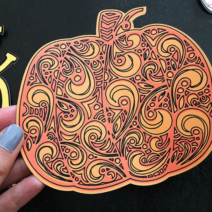 Draw a fancy pumpkin with this Cricut design by Jen Goode