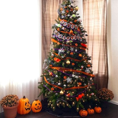 Not-so-spooky Happy Halloween Tree - DIY Decor