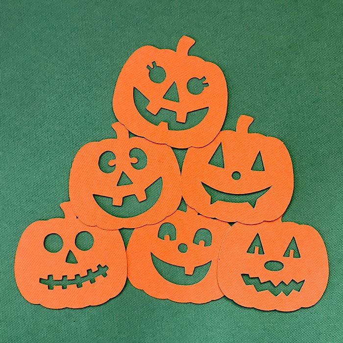 Piles of cute pumpkins - made with Cricut and designed by Jen Goode