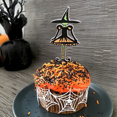 Witch cupcake topper - a Cricut Project Design by Jen Goode