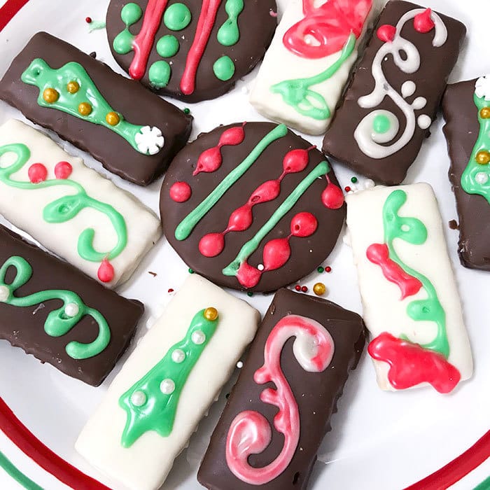 Decorate cookies with royal icing